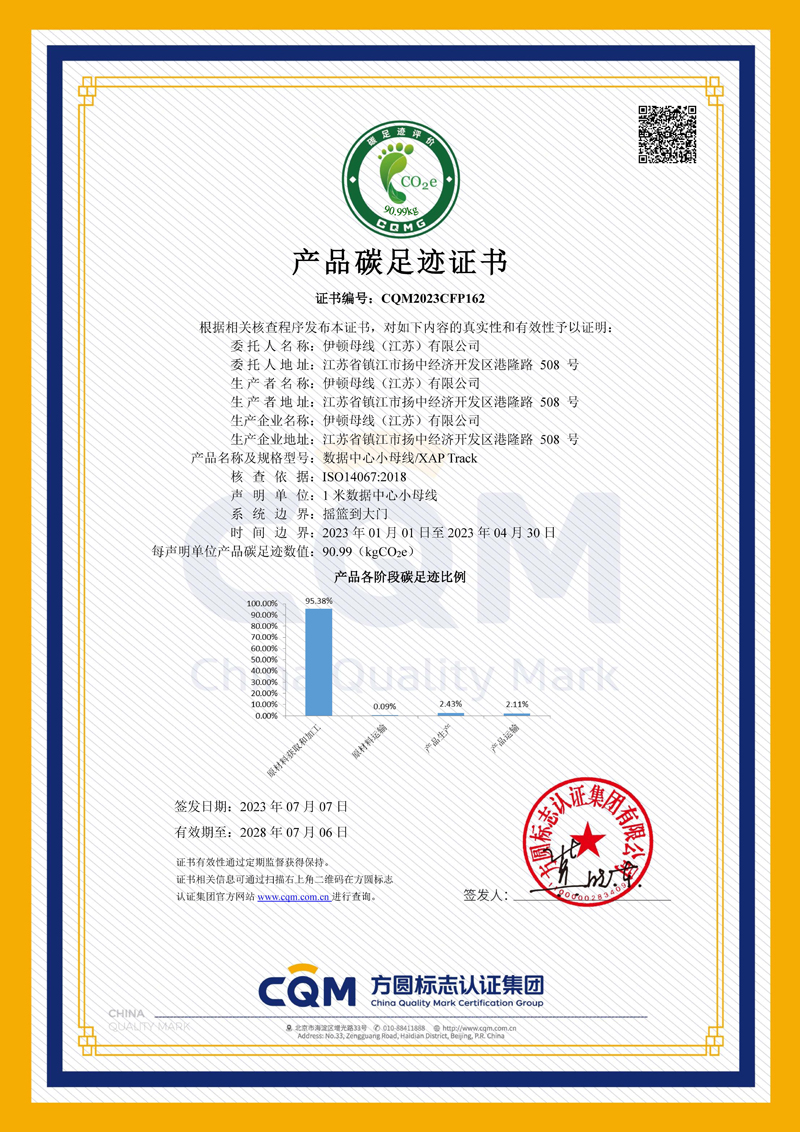 産品碳足迹證書
